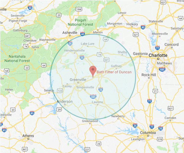 Areas served